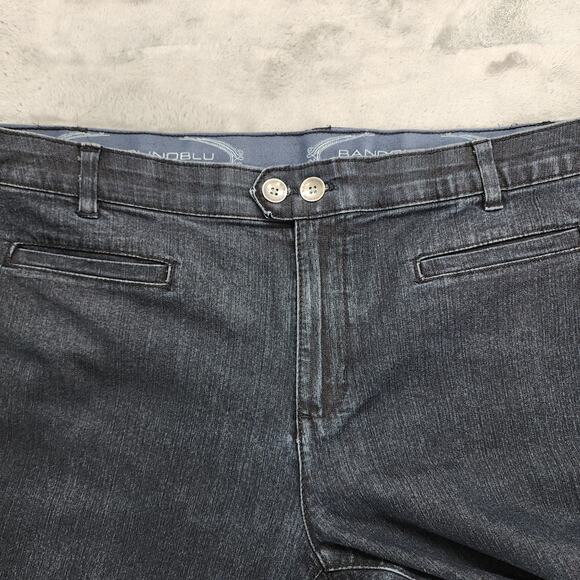 Vintage 90s BandolinoBlu Jeans Womens 10 Blue Stretch Denim Mid Rise Crop Capri - Picture 3 of 13